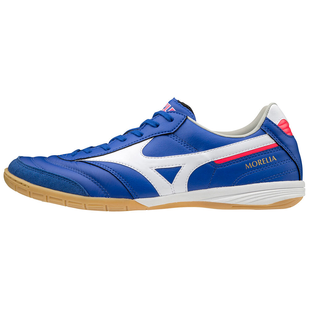 Mizuno Morelia Indoor Férfi Focicipő Kék/Fehér MPL940683